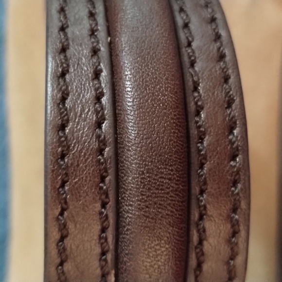 EUC Diane Von Furstenberg brown woven Leather Dtepah'ie Suede shoulder DVF - Picture 10 of 10